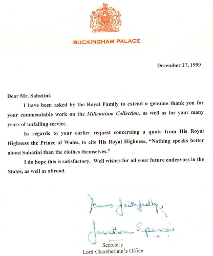 Buckingham Palace Letter